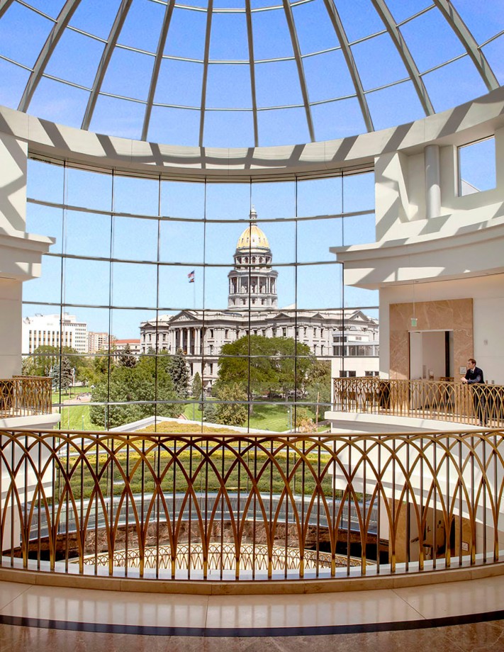 view to the Colorado State Capitol
