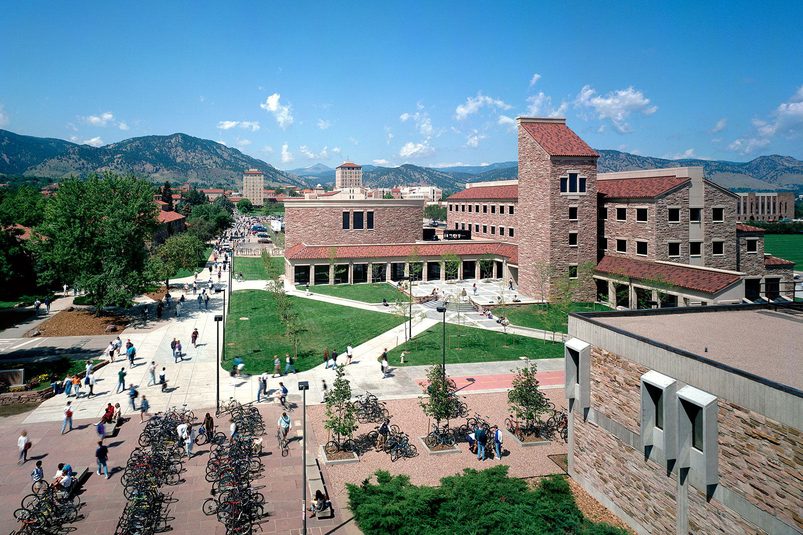 Mathematics Building + Gemmill Library at University of Colorado Boulder
