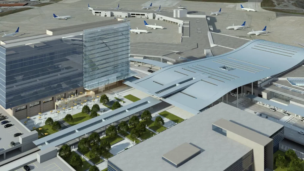 New Central Terminal + International Arrivals Facility at BNA